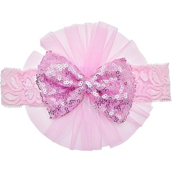 NWT Beautiful Sparkling Sequin Bow Baby Dress Christmas Flower Girl Page… - Picture 4 of 12